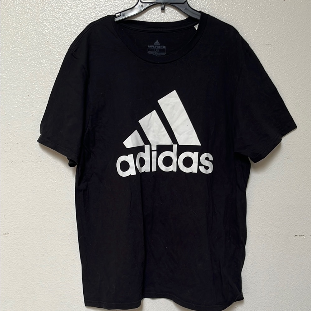 Adidas Black and White Short Sleeve Tee